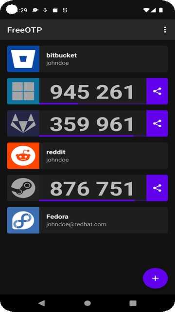 FreeOTP截图2